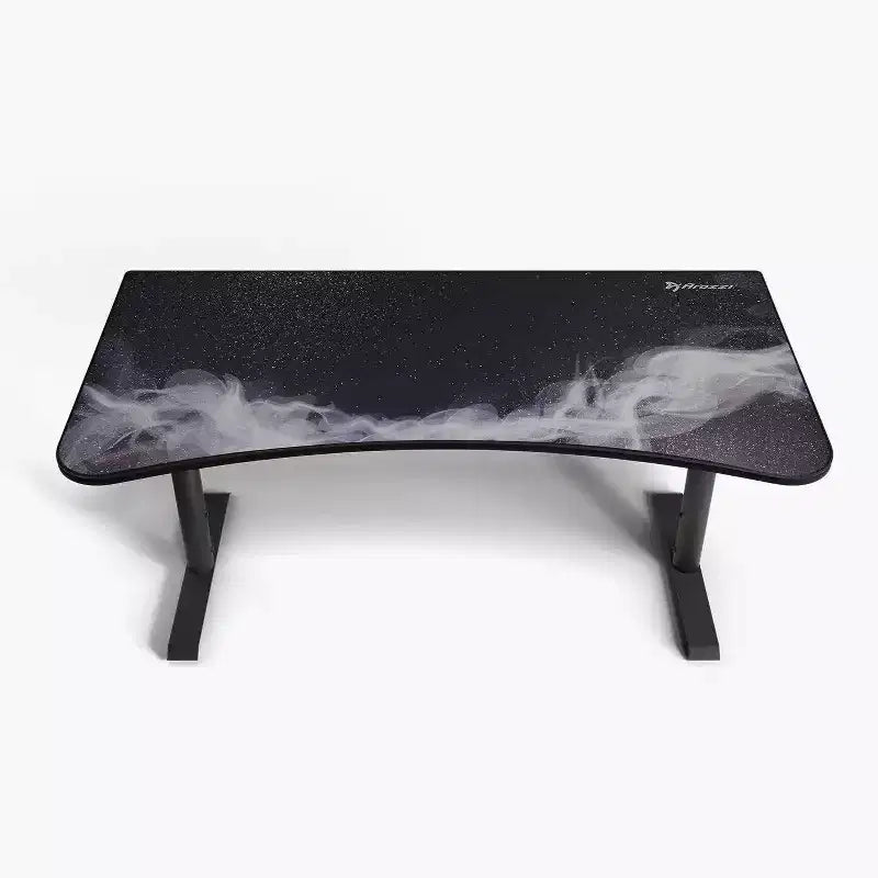 Tapis de souris lavable pour bureau de jeu incurvé ultralarge et 3 découpes personnalisées pour support d'écran avec gestion des câbles