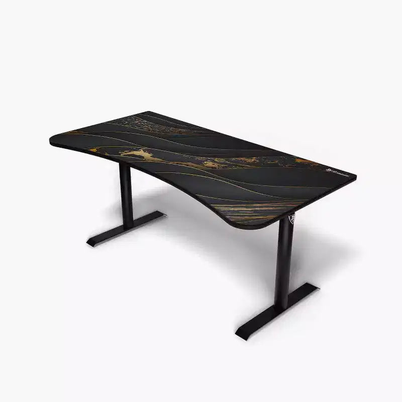 Tapis de souris lavable pour bureau de jeu incurvé ultralarge et 3 découpes personnalisées pour support d'écran avec gestion des câbles